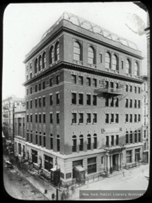 Rivington Street Settlement House, New York City, 1889