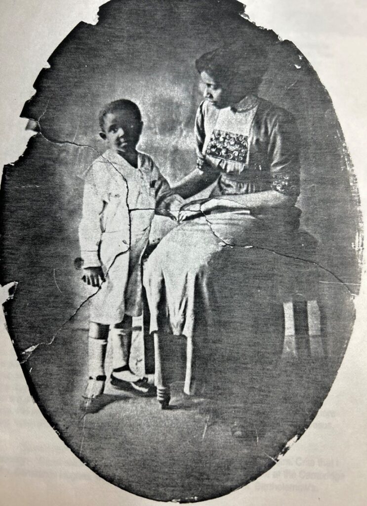 Annamae and her son Allan Rohan Crite at age 5.
